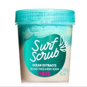 Pink Victoria’s Secret Surf Scrub Ocean Extracts Face & Body Scrub 10 oz